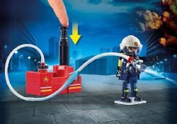 PLAYMOBIL - POMPIERS AVEC MATERIEL D'INCENDIE #9468